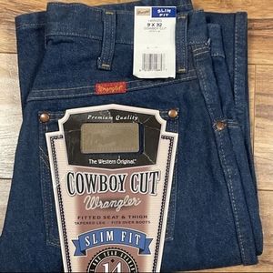 Wrangler Women’s Cowboy Cut Jeans Slim Fit Size 5 x 32 Boot NWT NEW